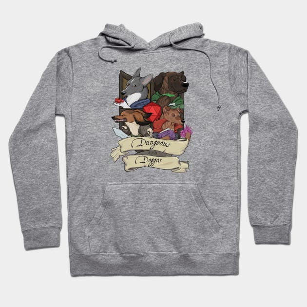 DnDoggos Emblem Full Color Hoodie by DnDoggos